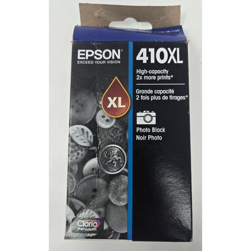Epson T410XL020S (410xl) Claria 500 Page-Yield High-Yield Ink - Black New